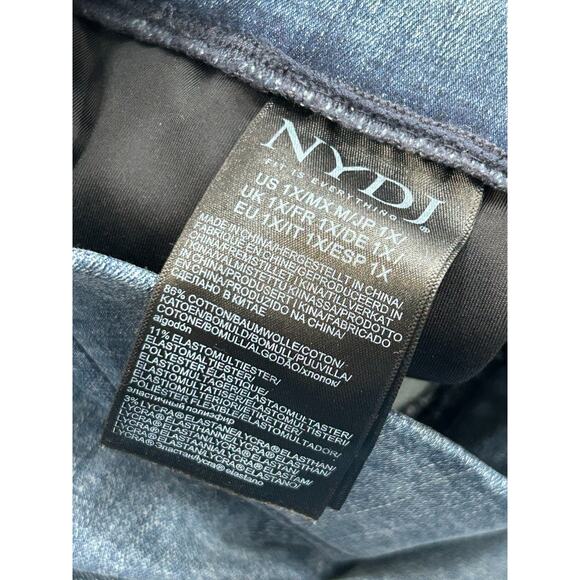 NYDJ Womens Blue Denim Mid Rise Sculpt-Her Pull-On Ankle Straight Jeans Size 1X - Picture 4 of 9